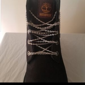 Silver Metal Chain Link Shoe Laces **NEW**